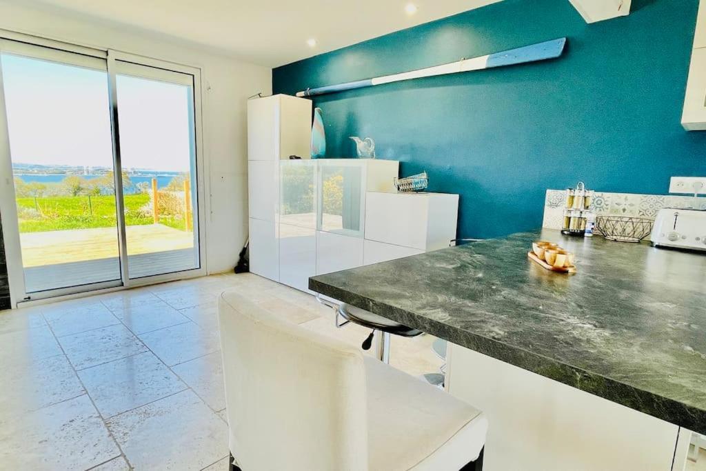 Ti Glas - La Maison Bleue Lanvéoc Exterior foto